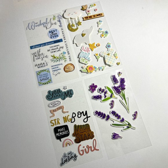 Scrapbooking stickers assorted - Picture 1 of 5